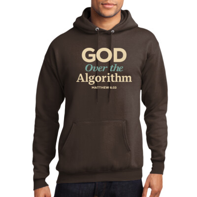 God Over the Algorithm Fleece Hoodie Thumbnail