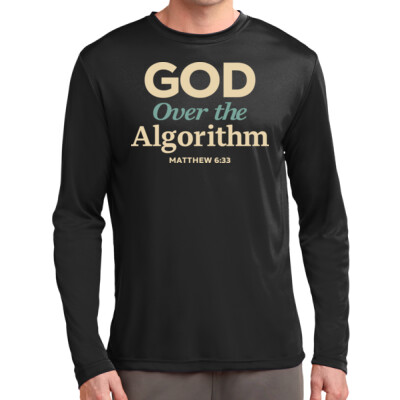 God Over the Algorithm Long Sleeve Drifit Performance Tee Thumbnail
