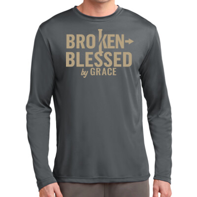 The Grace Collection - Broken, Blessed Long Sleeve Drifit Performance Tee Thumbnail